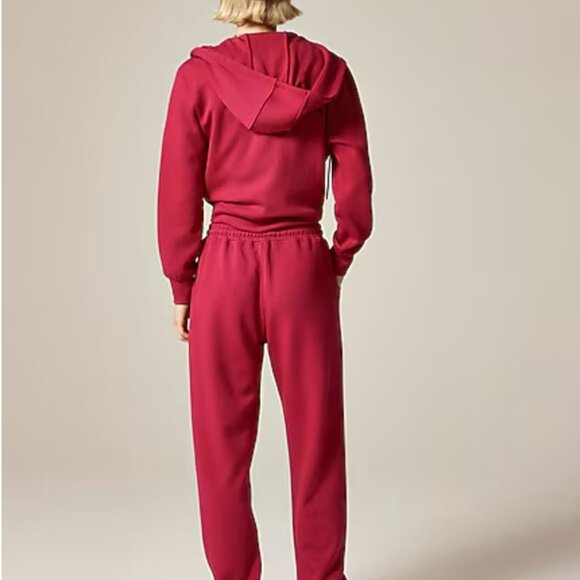 J. Crew Scubba-knit jogger pant, in Vivid Burgundy Size XS - Picture 3 of 7
